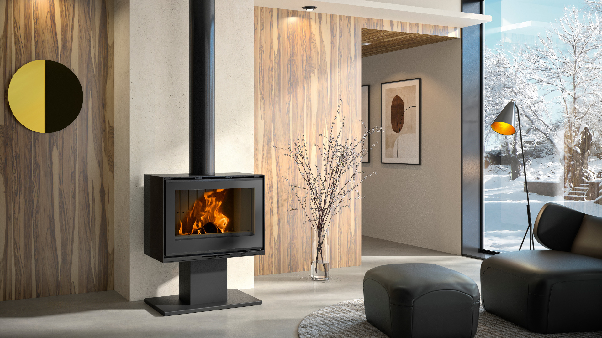 Interieur fonte - habillage acier